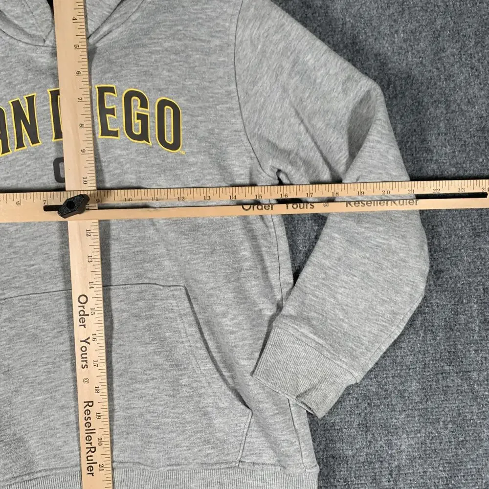 San Diego Padres Hoodie Sweatshirt Boys 8 Gray MLB Baseball New Era Pullover